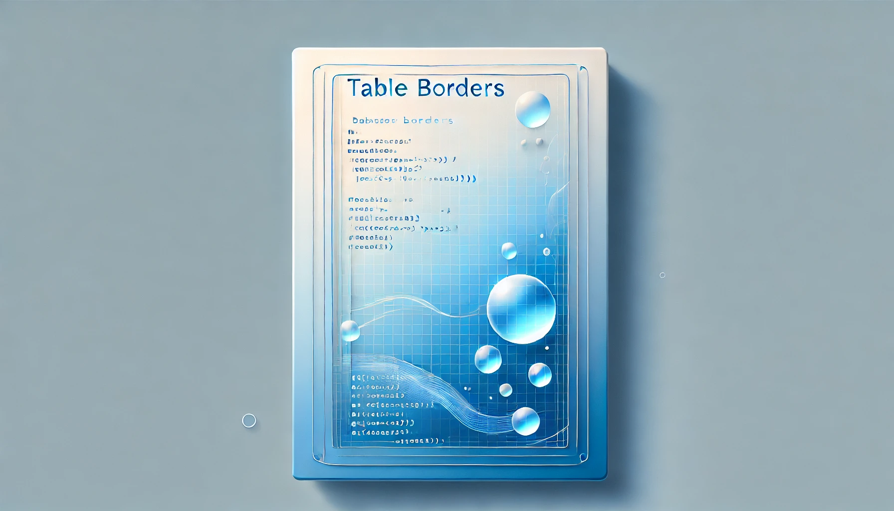 HTMLで表(table)に枠線をつける簡単な方法